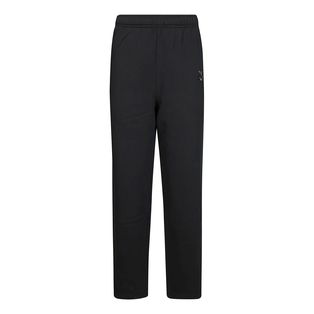 Maison Kitsuné Fox Head Patch Jogger Broek Black Heren