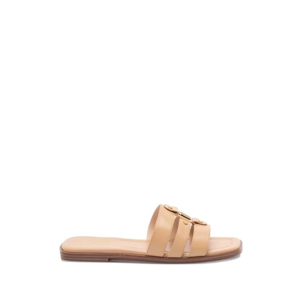 Twinset Women's Beige Sandals - Sliders - 5 Uk - Shoes