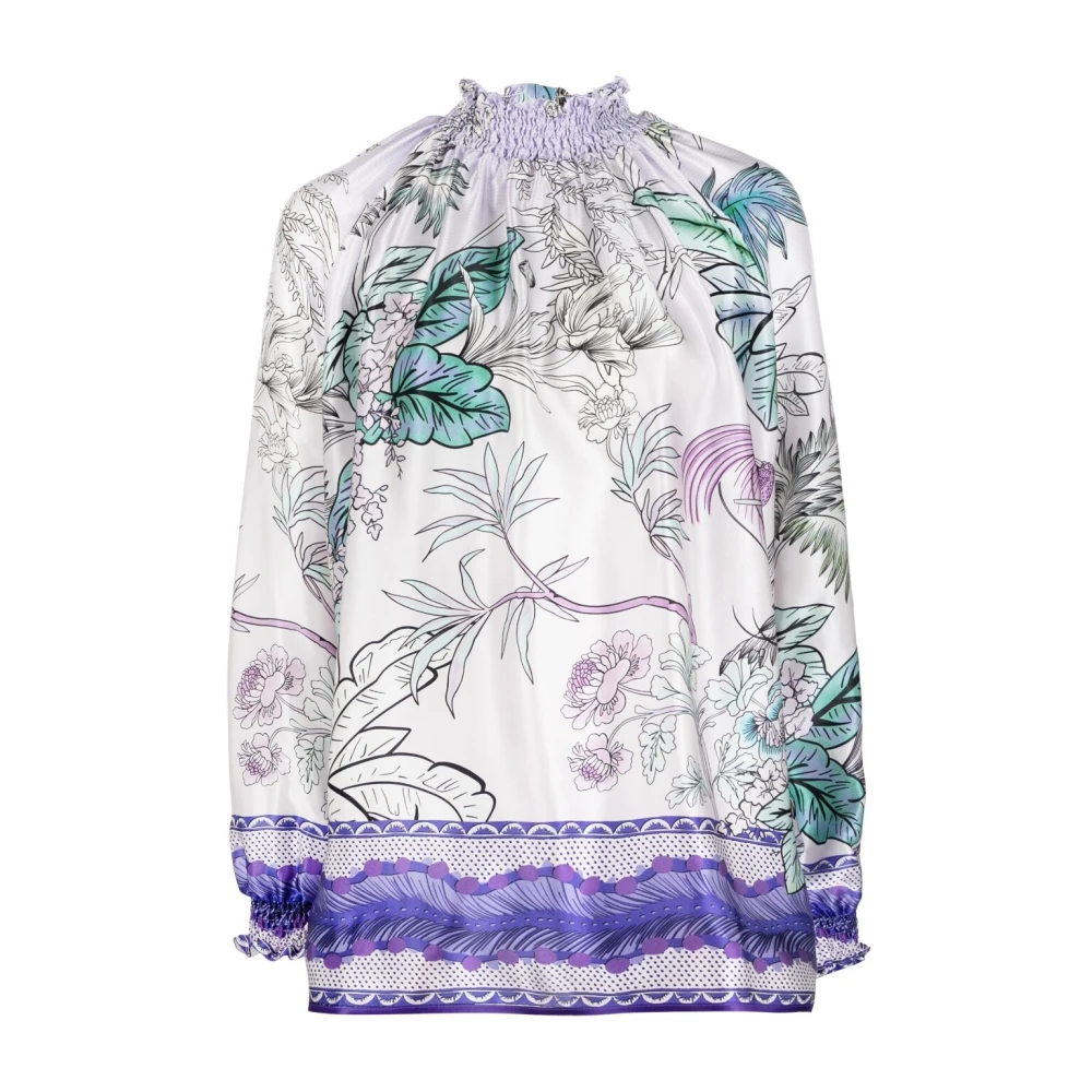 F.r.s For Restless Sleepers Lila Palazzo Kappa med Japansk Tryck Purple, Herr