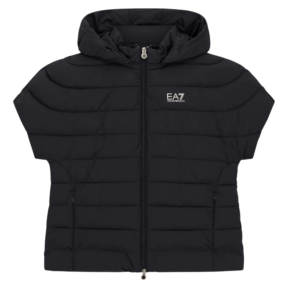Emporio Armani Ea7 Women's Black Sleeveless Jacket - Waistcoats - M - Jackets