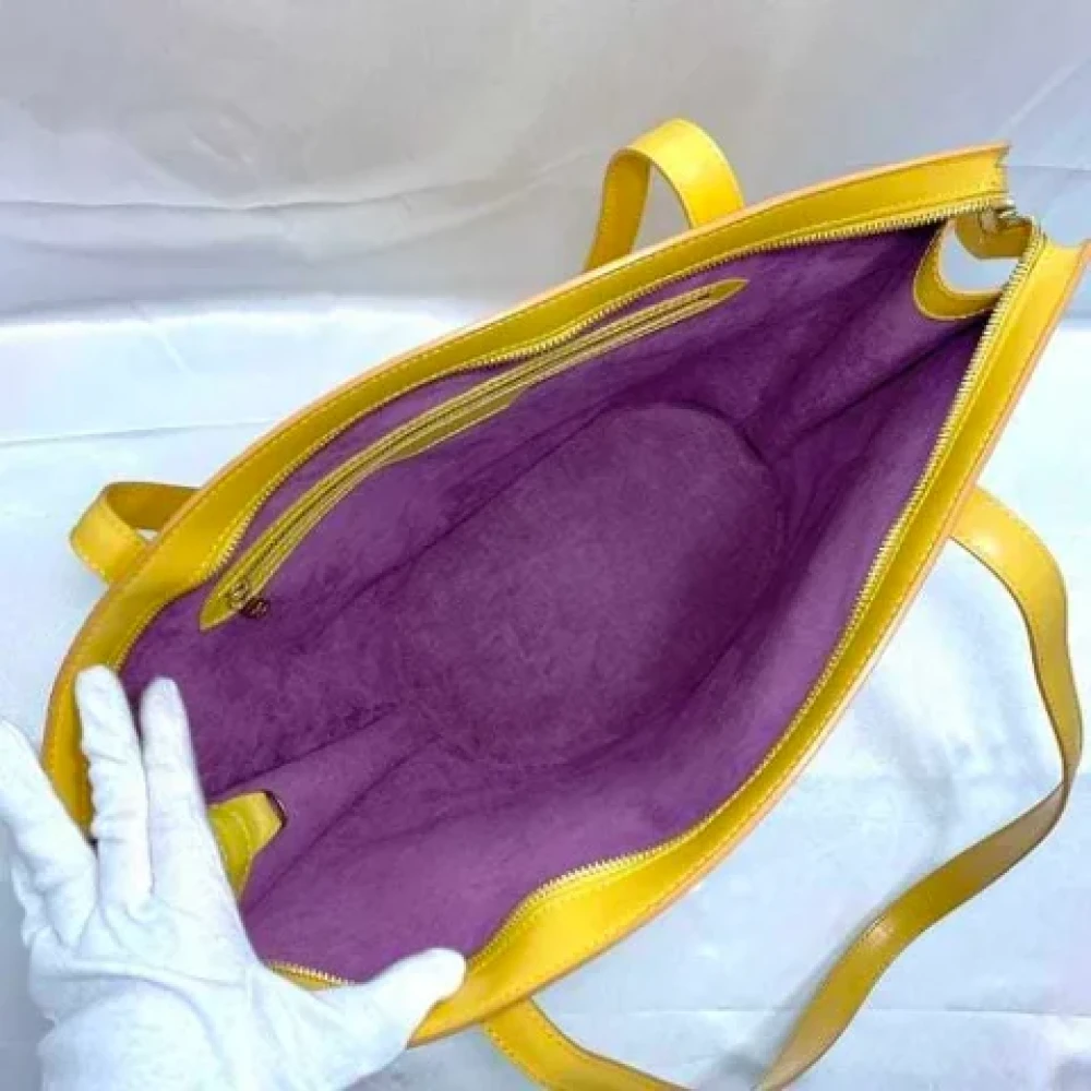 Louis Vuitton Vintage Pre-owned Leather louis-vuitton-bags Yellow Dames