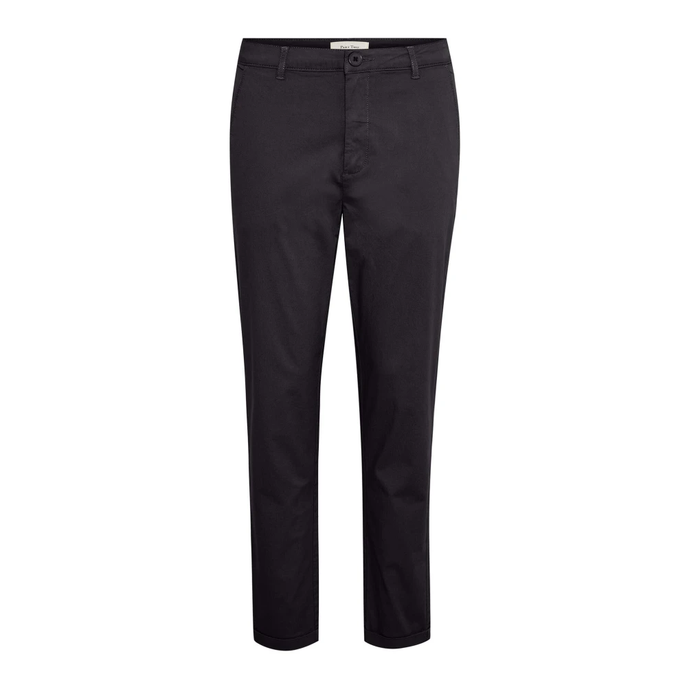 Part Two Blue Slim-Fit Trousers, Female, 2XS, Dark Navy Classic Fit Trousers
