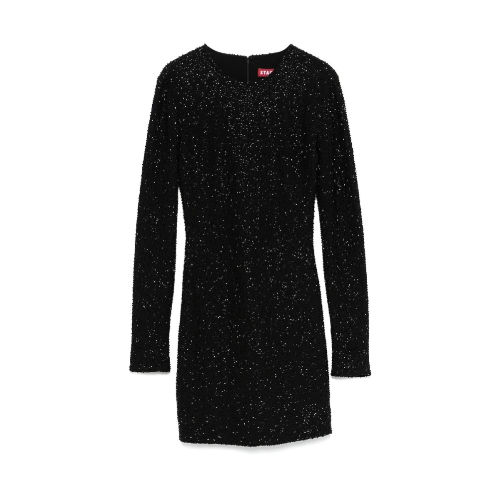 Staud Pailletversierde Zwarte Jurk Black Dames
