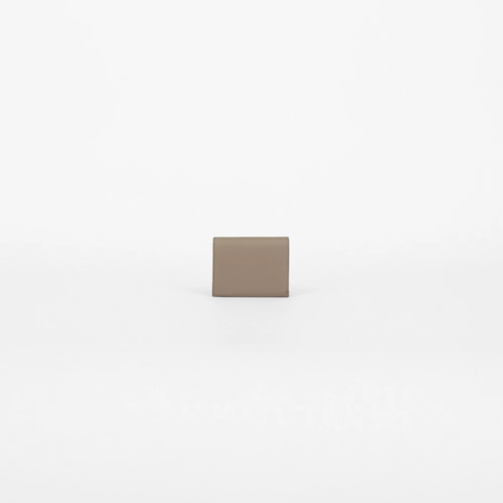 Orciani Kleine leren envelop portemonnee Beige Dames