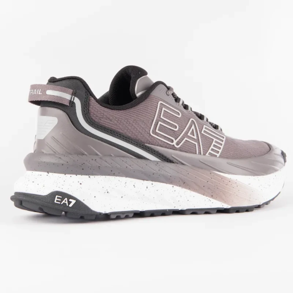 Emporio Armani Ea7 Mannelijk Grijs Schoenen Heren, 45 Eu, Sonic Trail Hardloopschoenen