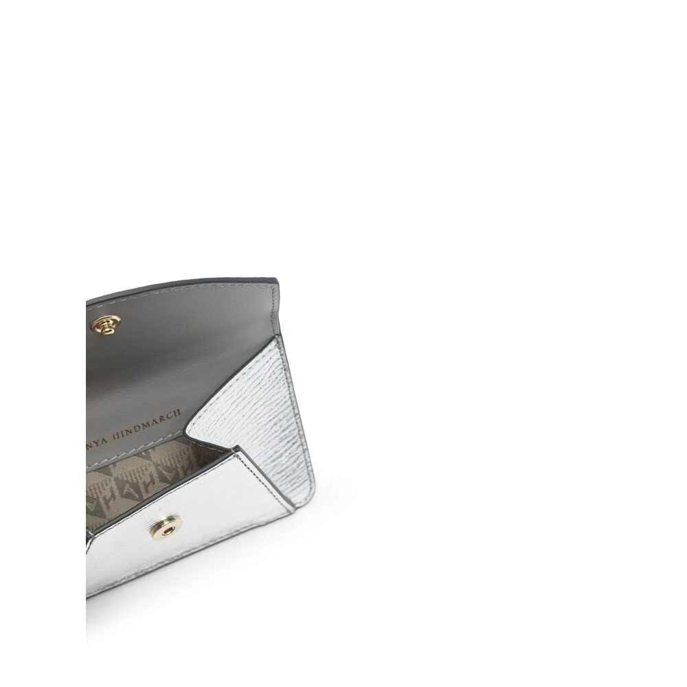 Anya Hindmarch Zilveren Envelop Portemonnee Gray Dames