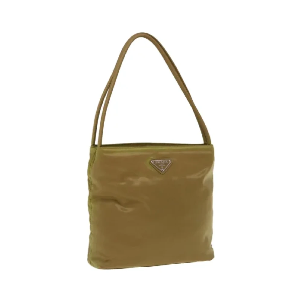Prada Vintage Pre-owned Nylon prada-bags Green Dames