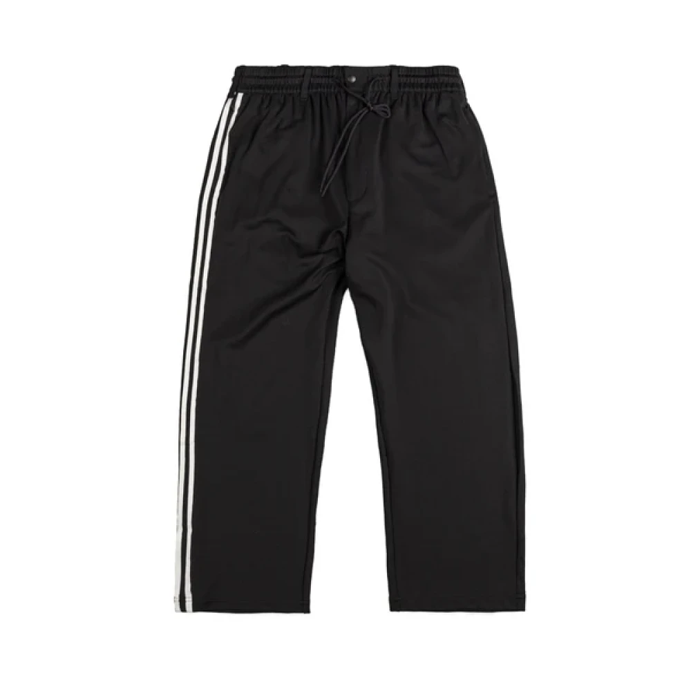 Y-3 Gestreepte Track Pants met Achterlogo Black Heren