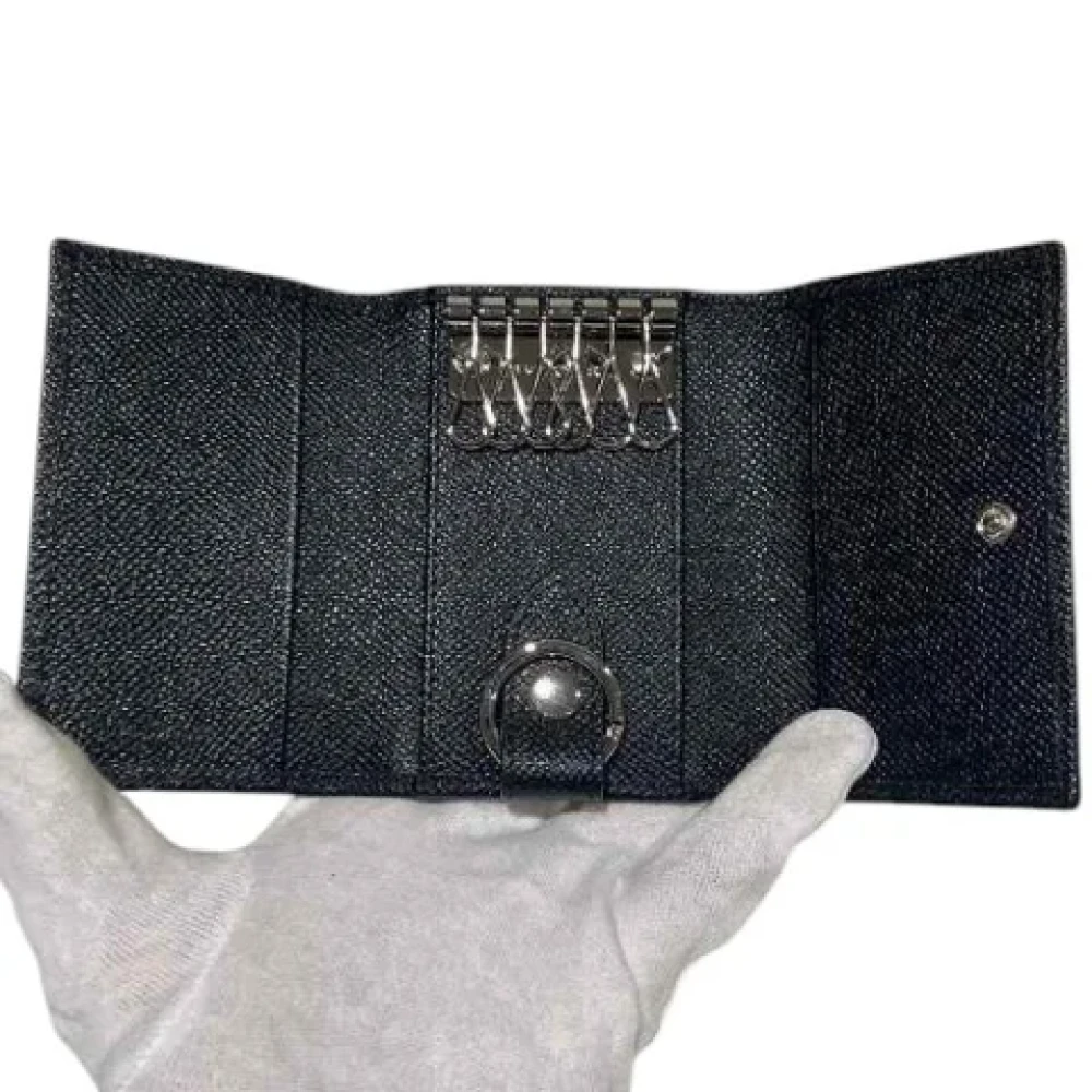 Bvlgari Vintage Pre-owned Leather key-holders Black Unisex
