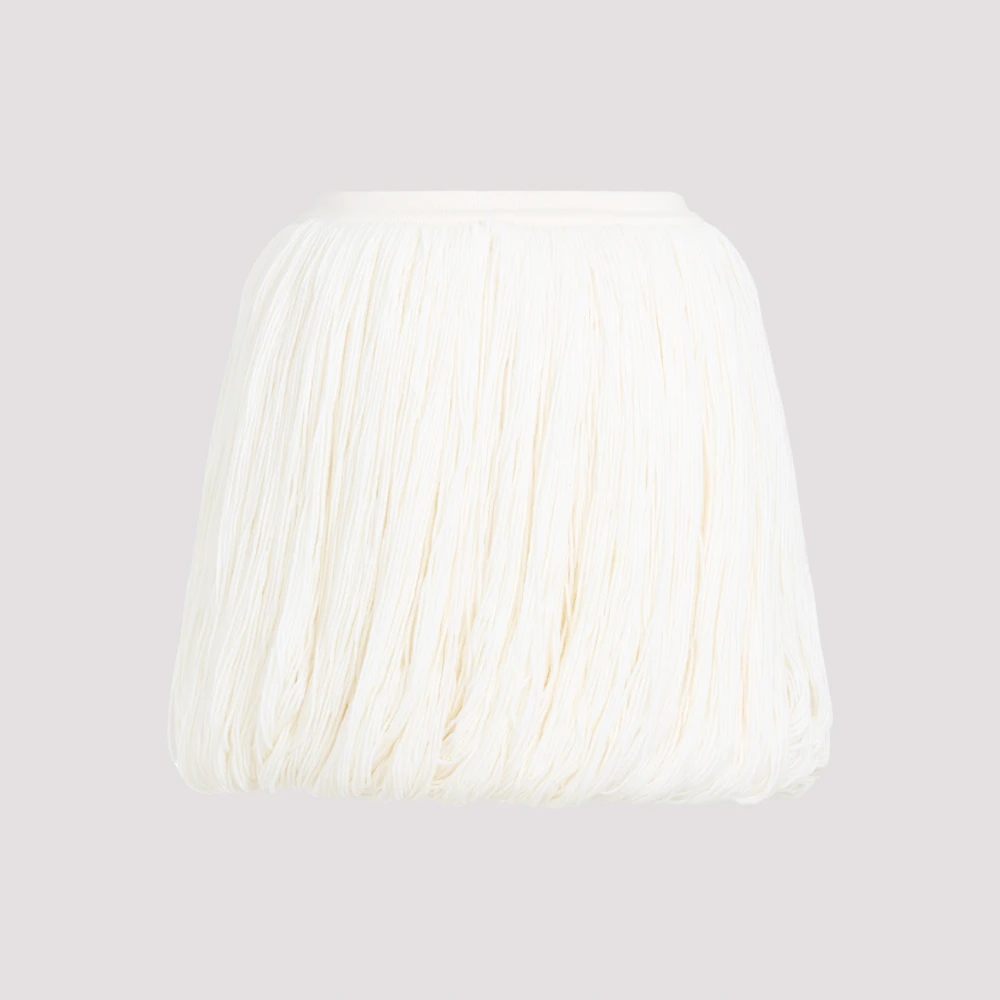 Alaïa Fringe Rok in Off-White Dames
