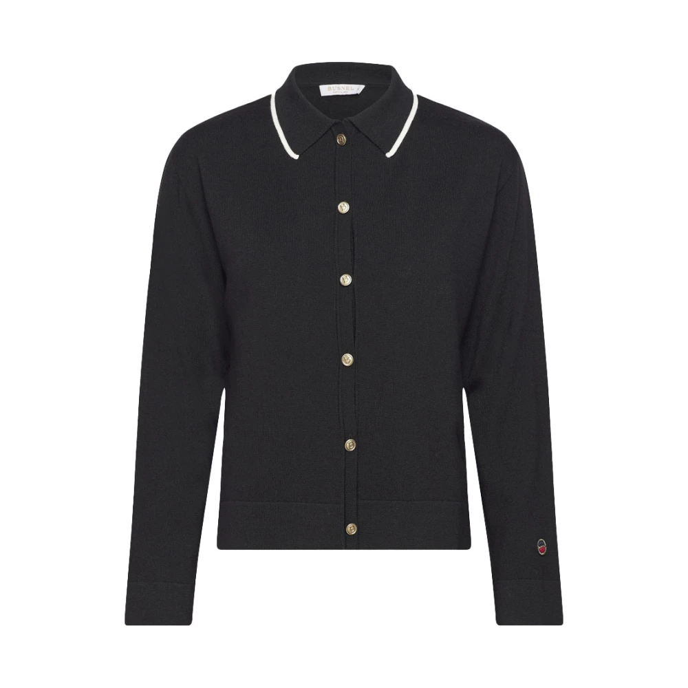 Busnel Angelika Cardigan Zwart Ecru Black Dames