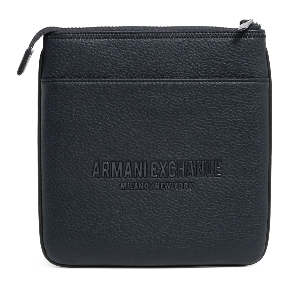 Armani Exchange Men's Blue Messenger Bags, One Size, Stylish Crossbody Bag With Adjustable Strap