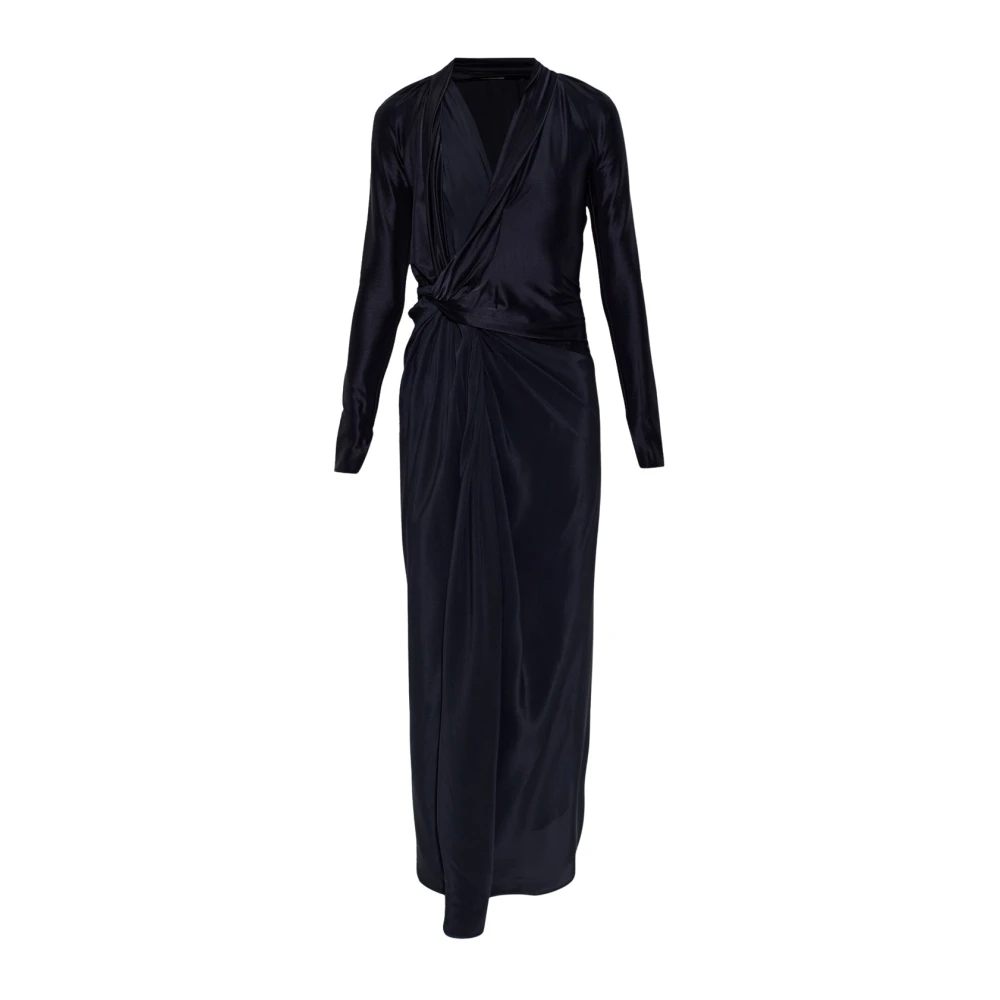 Victoria Beckham , Gowns, Female, Blue, Xs, Satin Asymmetrical Dress