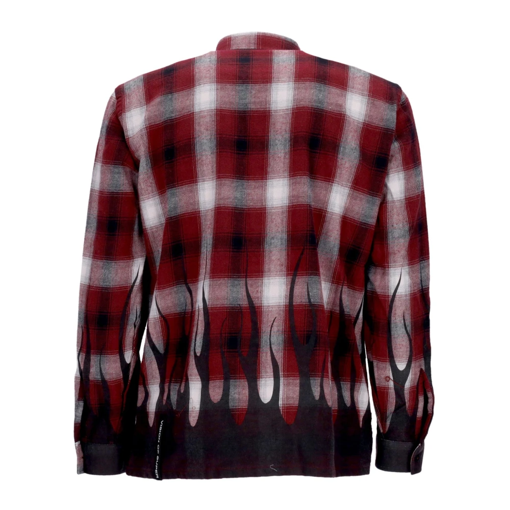 Vision OF Super Flames Lange Mouwen Shirt Druivenwijn Multicolor Heren
