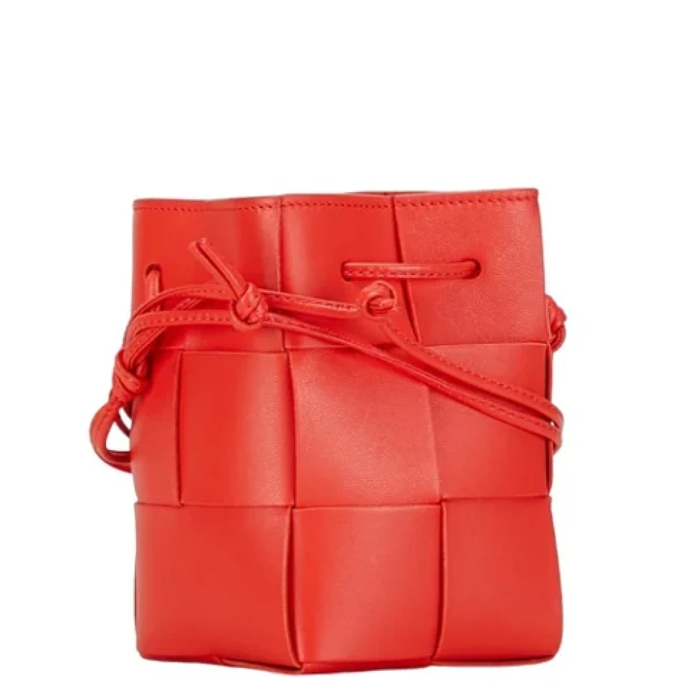 Bottega Veneta Vintage Pre-owned Leather handbags Red Dames
