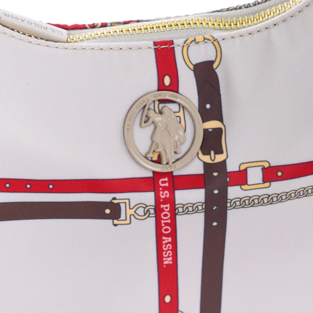 U.s. Polo Assn. Synthetische Baguette Schoudertas Beige Dames
