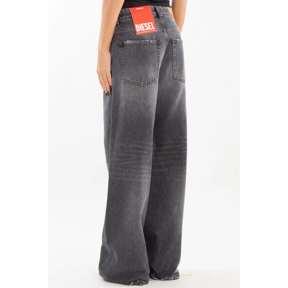 Diesel Ripped Relaxed Jeans 1996 Style Gray Dames