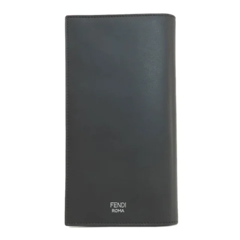 Fendi Vintage Pre-owned Leather wallets Black Dames