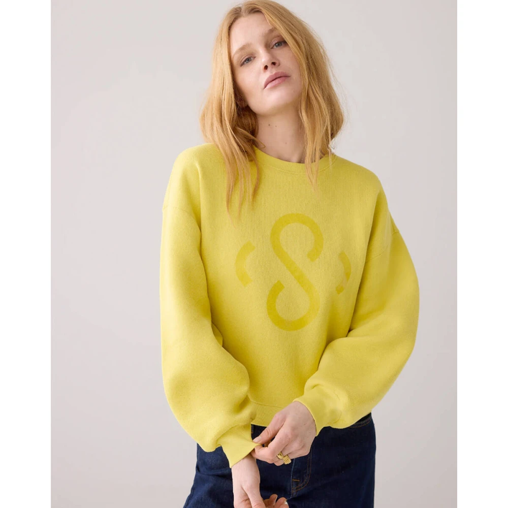 Summum Woman Vintage Sweatshirt 3s5067-30413 Yellow Dames