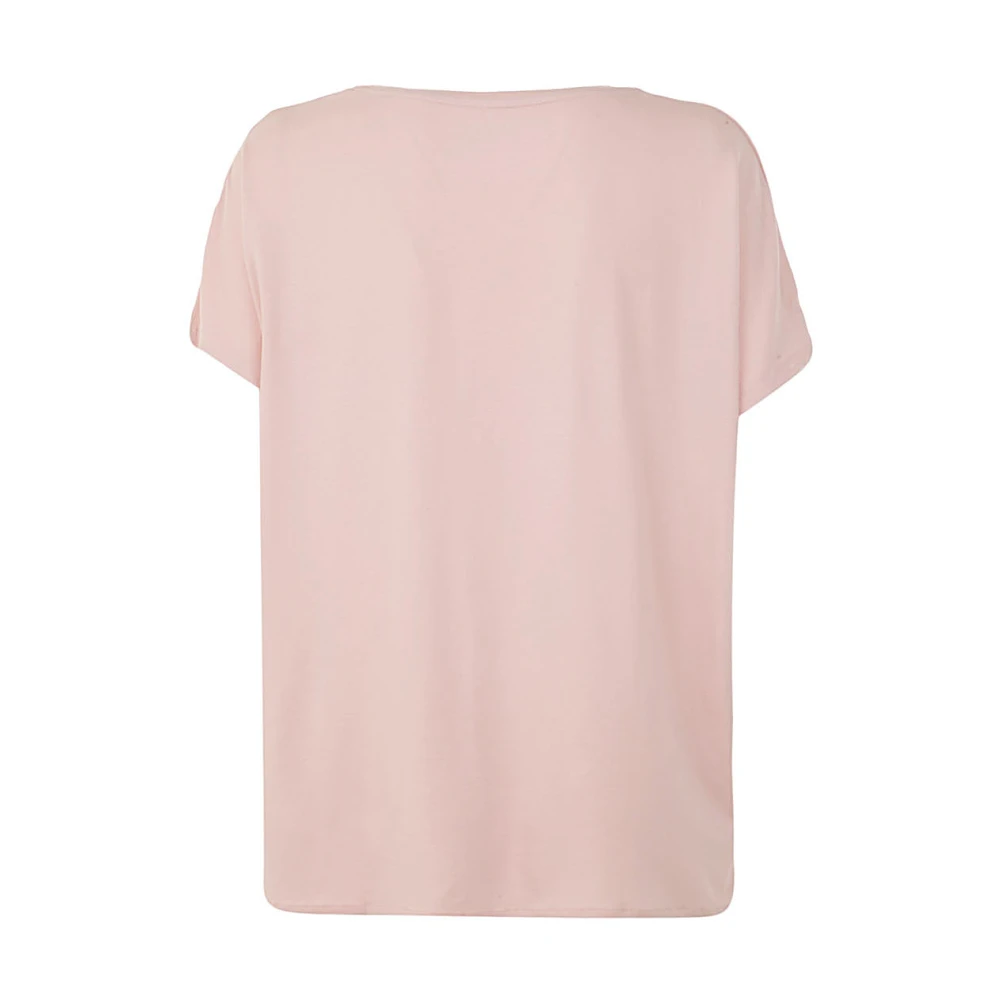 majestic filatures Marshmallow Ronde Hals T-shirt Pink Dames