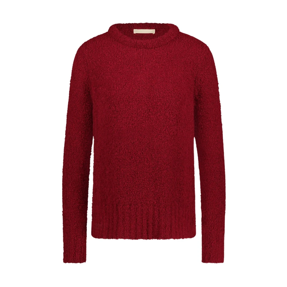 Jane Lushka Gezellige Teddy Pullover | Rood Red Dames