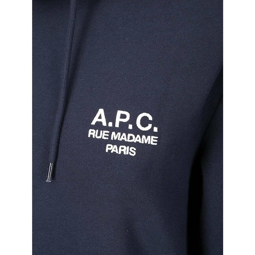 A.p.c. Hoodie Standard Rue Madame Sweatshirt Blue Dames