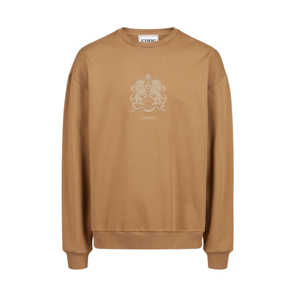 Iceberg Sweatshirt met eenhoorndetail Brown Heren