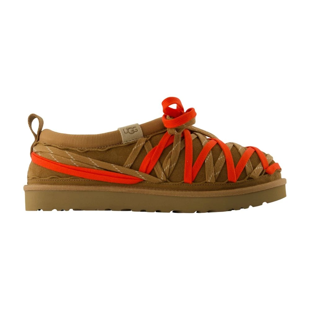 Ugg Men's Brown Tasman Lace Slides - Slippers - 8 Uk - Shoes