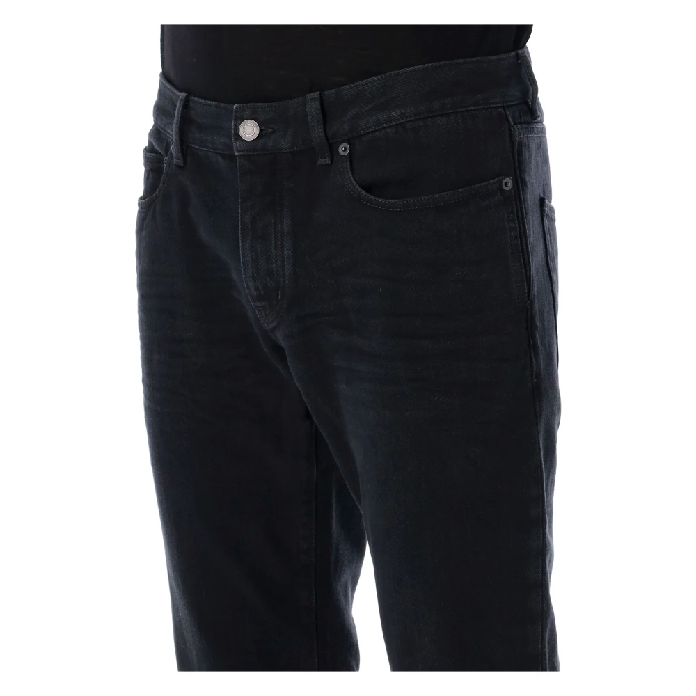 Saint Laurent Slim Carbon Black Denim Jeans Black Heren