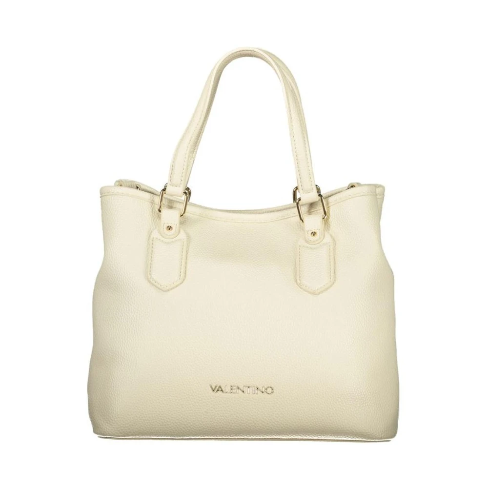 Valentino Women's Beige Polyethylene Handbag With Textured Finish - Handbags - One Size - Bags
