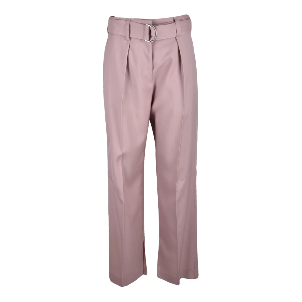 Jil Sander Wollen Broek Pink Dames