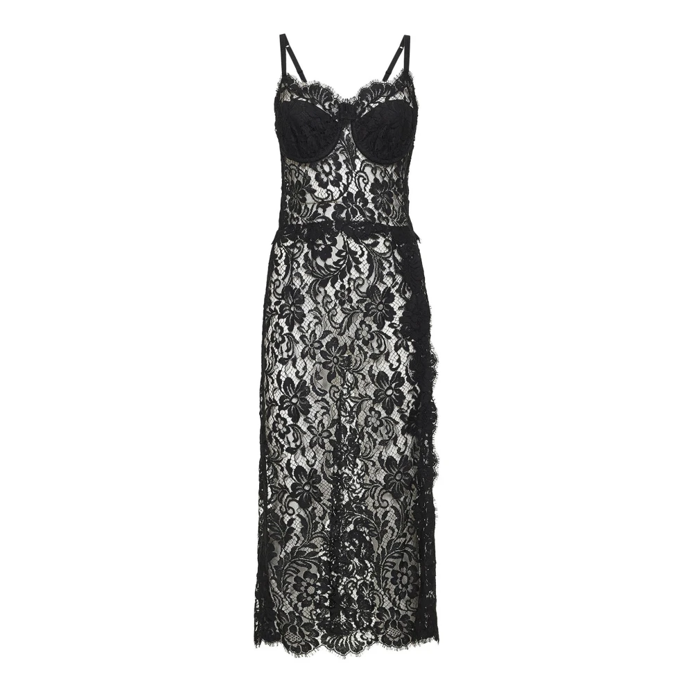Dolce & Gabbana , Midi Dresses, Female, Black, M, Dresses