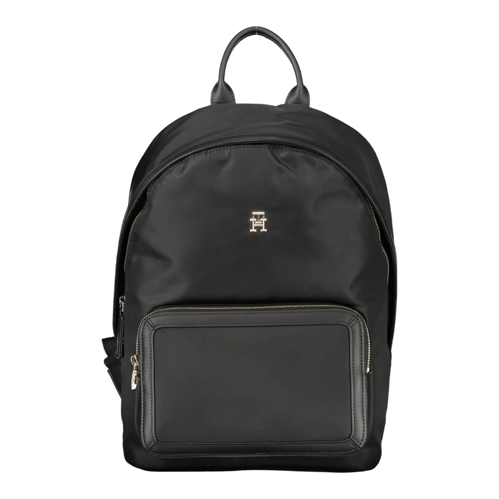 Tommy Hilfiger Zwarte damesrugzak met verstelbare bandjes Black Dames