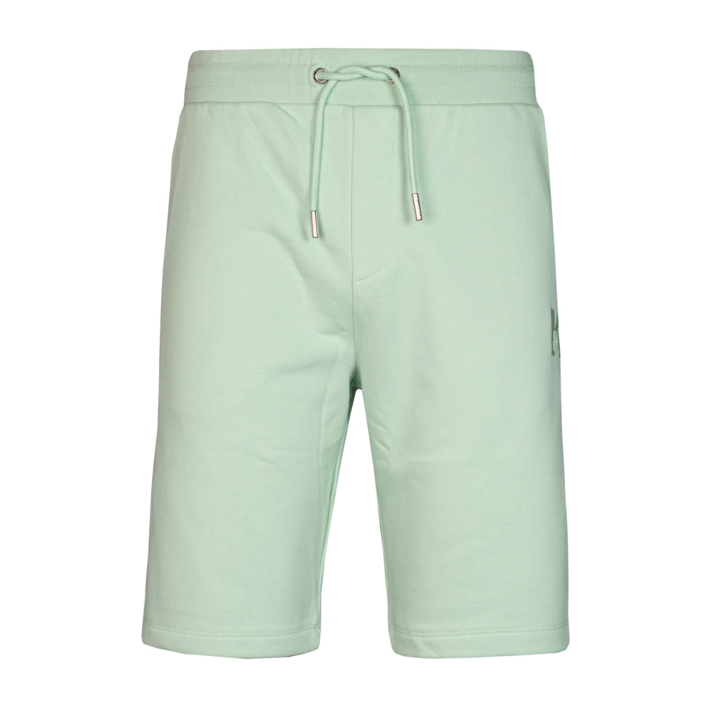 Karl Lagerfeld Lichtgroene Regular Katoen Polyester Shorts Green Heren