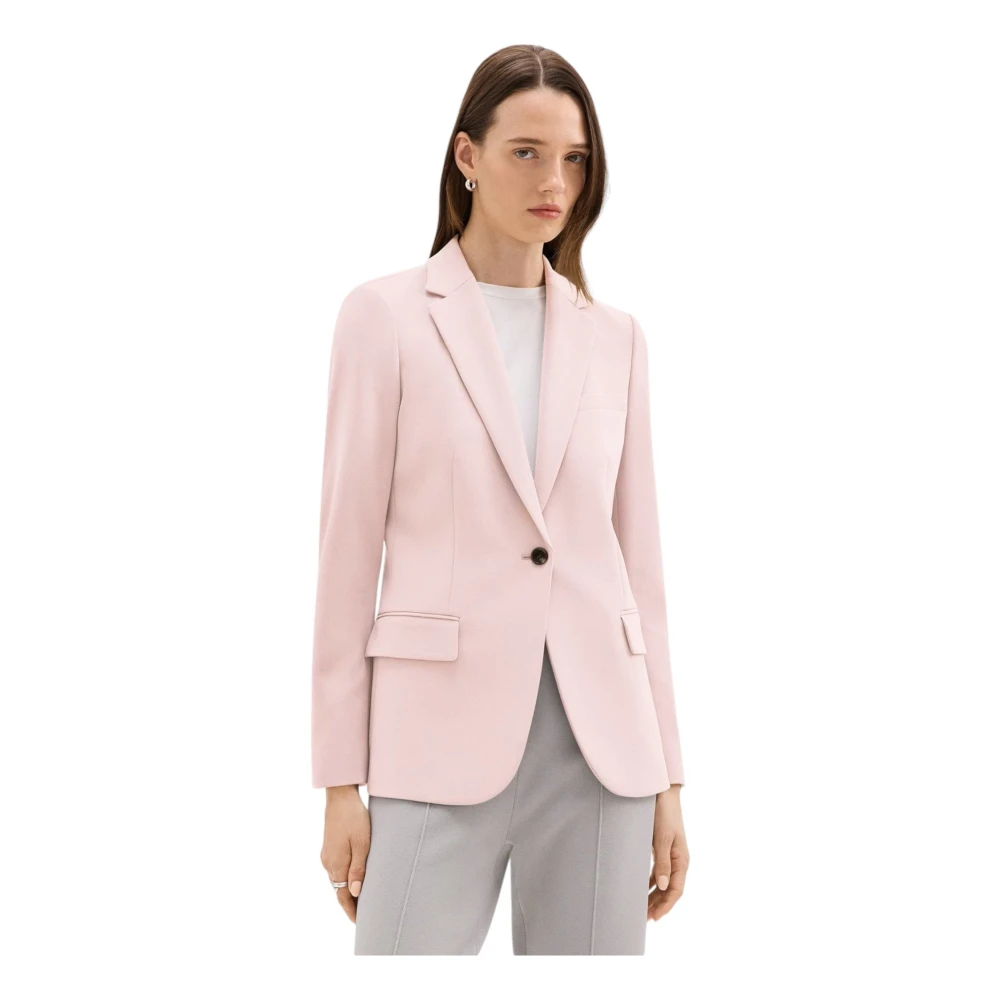 Theory Slim Fit Blazer Lyserød Pink Dames