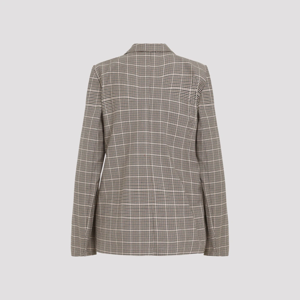Dries Van Noten Nude Neutrals Katoenen Jas Beige Dames