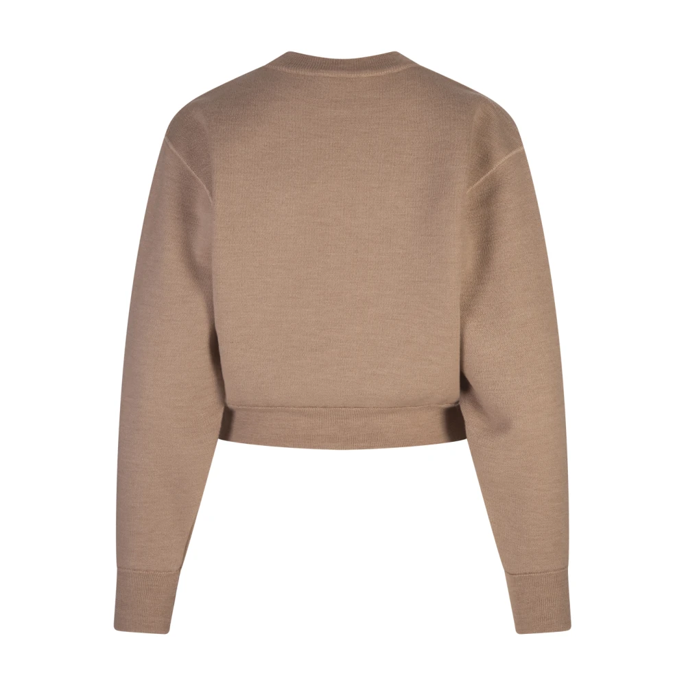 Chloé Bruine Sweater met Geborduurd Logo Brown Dames
