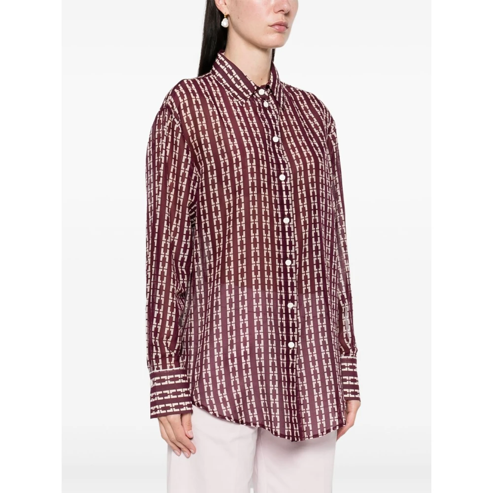 Forte Rode Shirts Ss25 Dameskleding Brown Dames