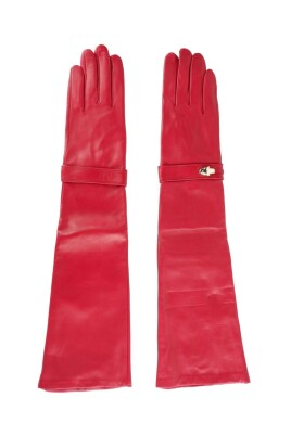 elegant-red-lambskin-leather-gloves