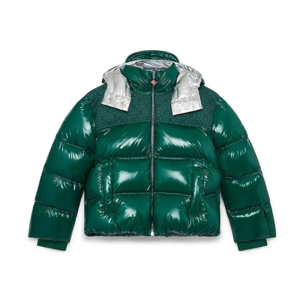 Casablanca Women's Green Nylon Puffer Jacket - Winter Jackets - M - Jackets