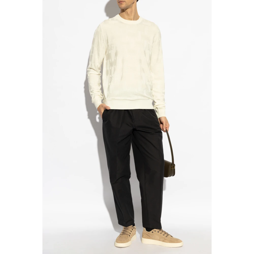Dolce & Gabbana Trui met monogram Beige Heren