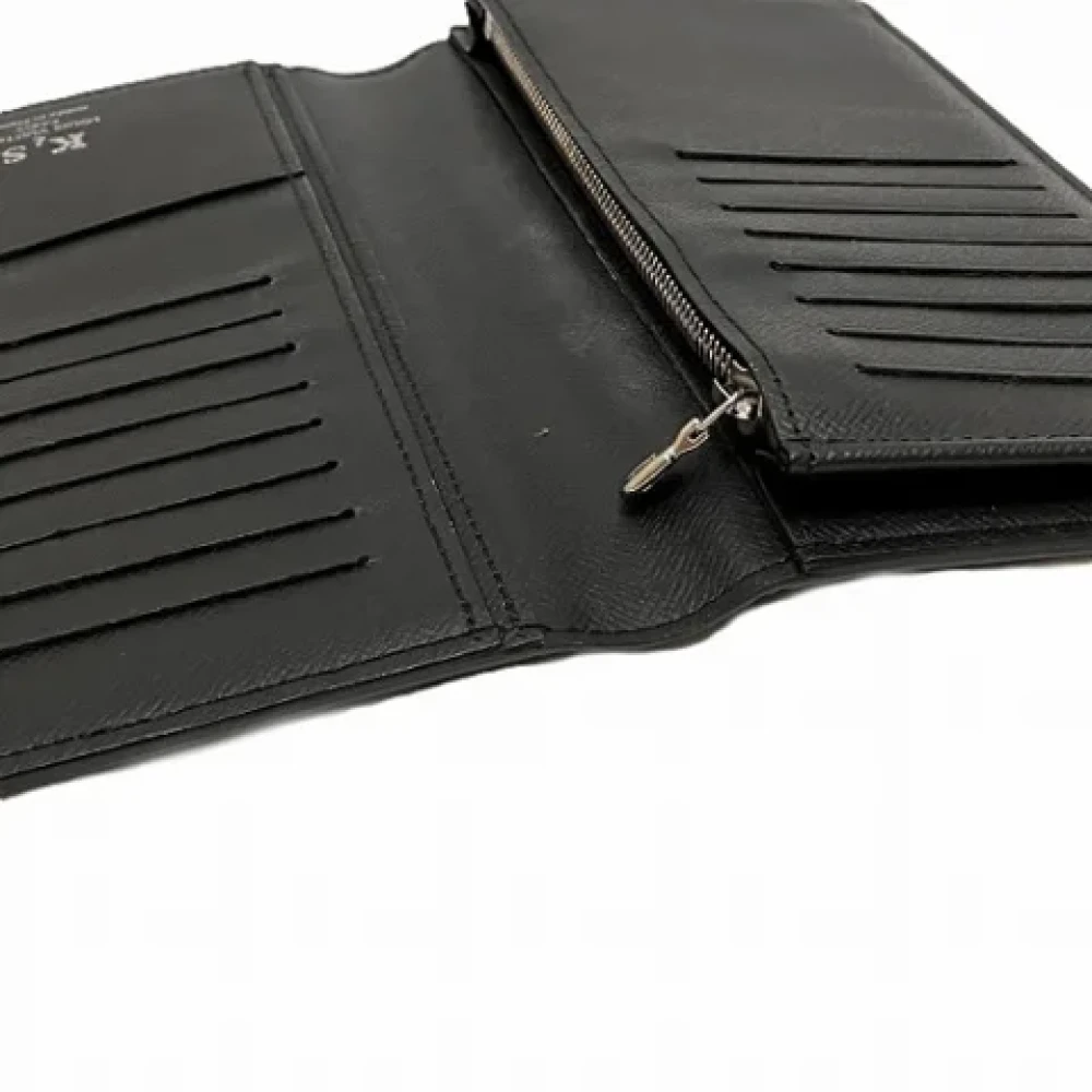 Louis Vuitton Vintage Pre-owned Leather wallets Black Heren
