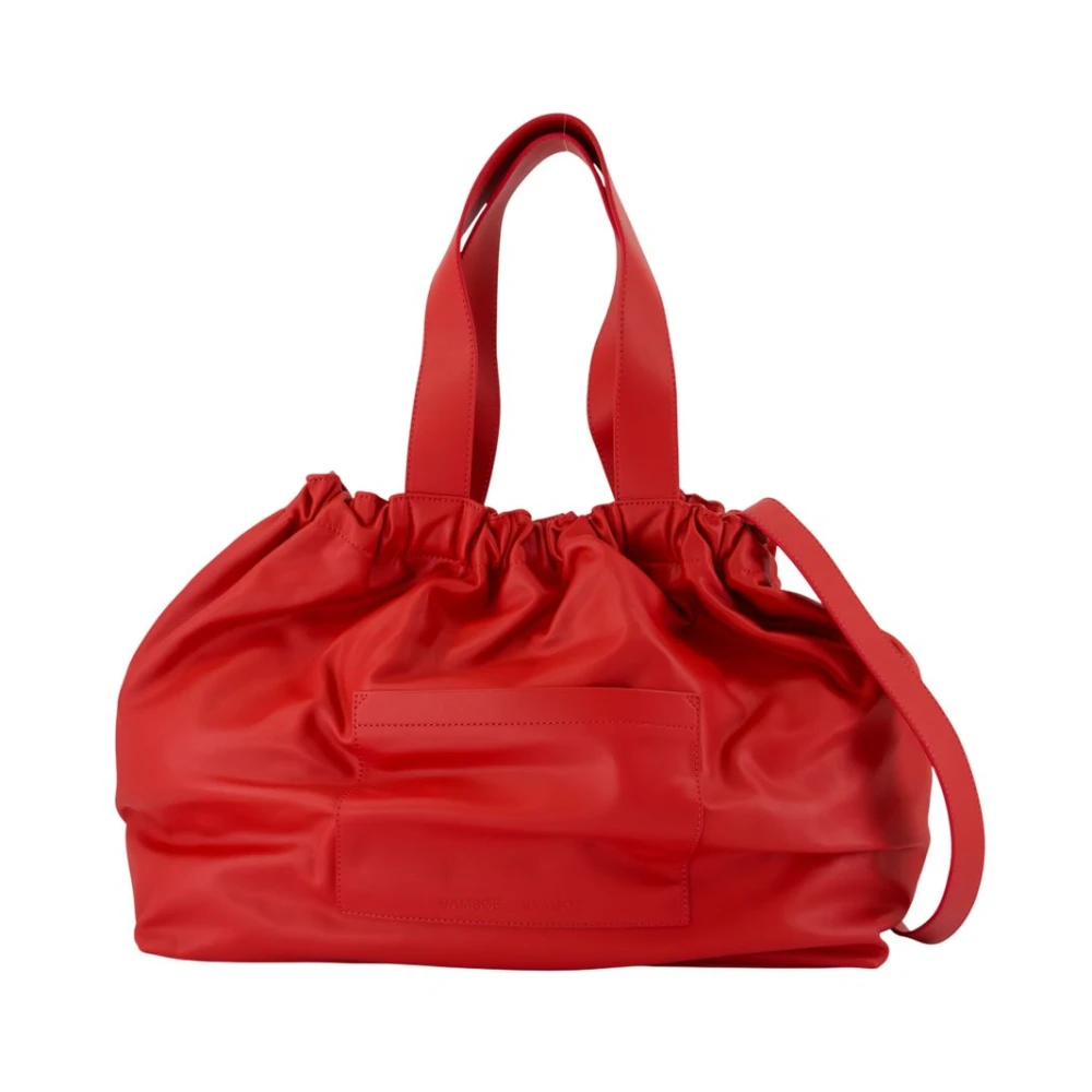 Samsøe Samsøe Women's Red Leather Crossbody Bag - Handbags - One Size - Bags