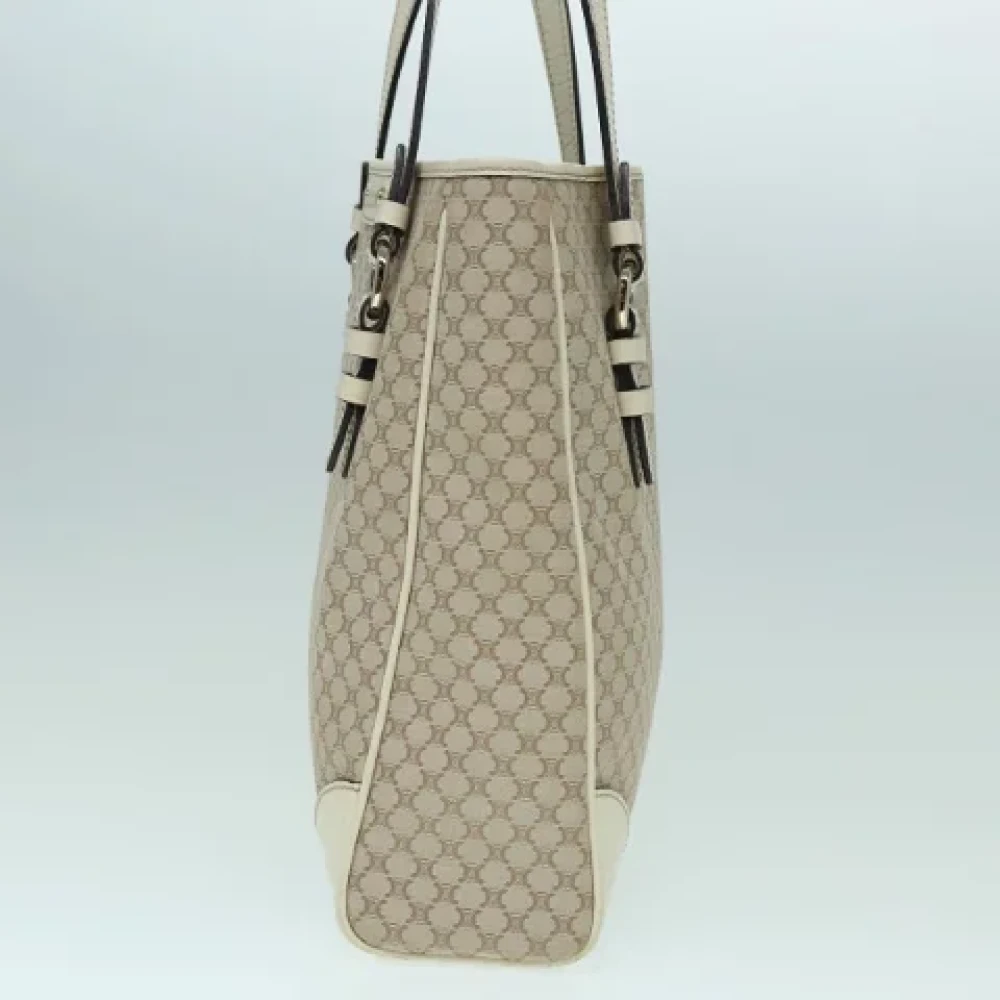 Celine Vintage Pre-owned Canvas handbags Beige Dames