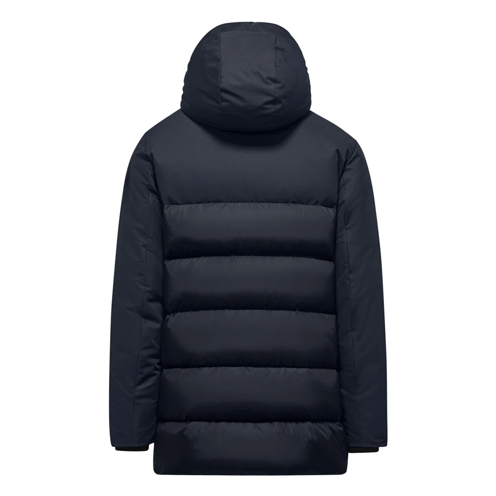 BomBoogie Bimateriaal Gewatteerde Dons Parka Blue Heren