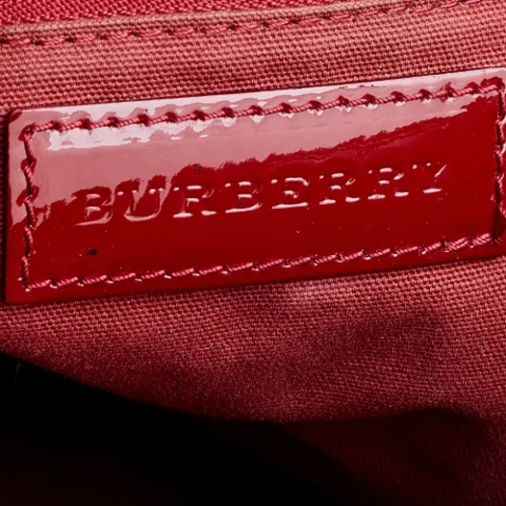 Burberry Vintage Pre-owned Leather totes Red Dames