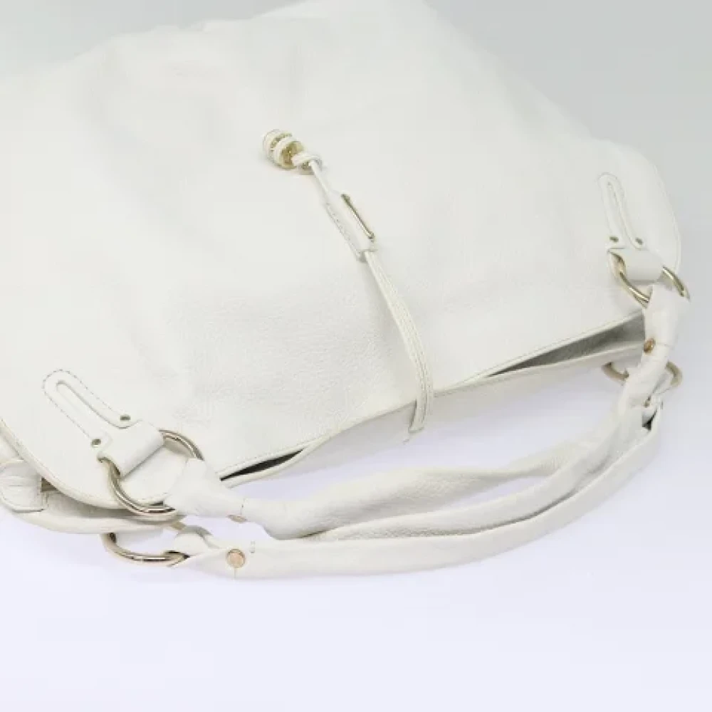 Celine Vintage Pre-owned Leather handbags White Dames