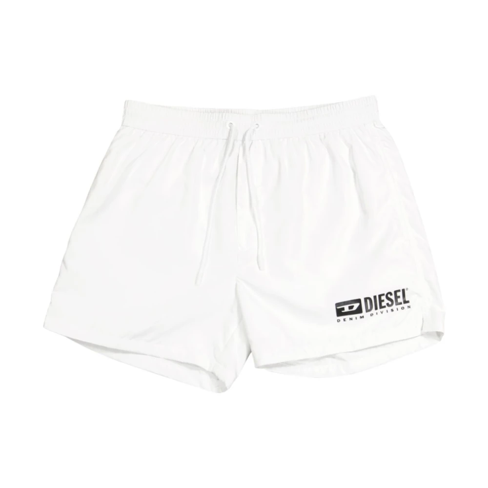 Diesel Men's White Ken-37-D-Box Swim Shorts