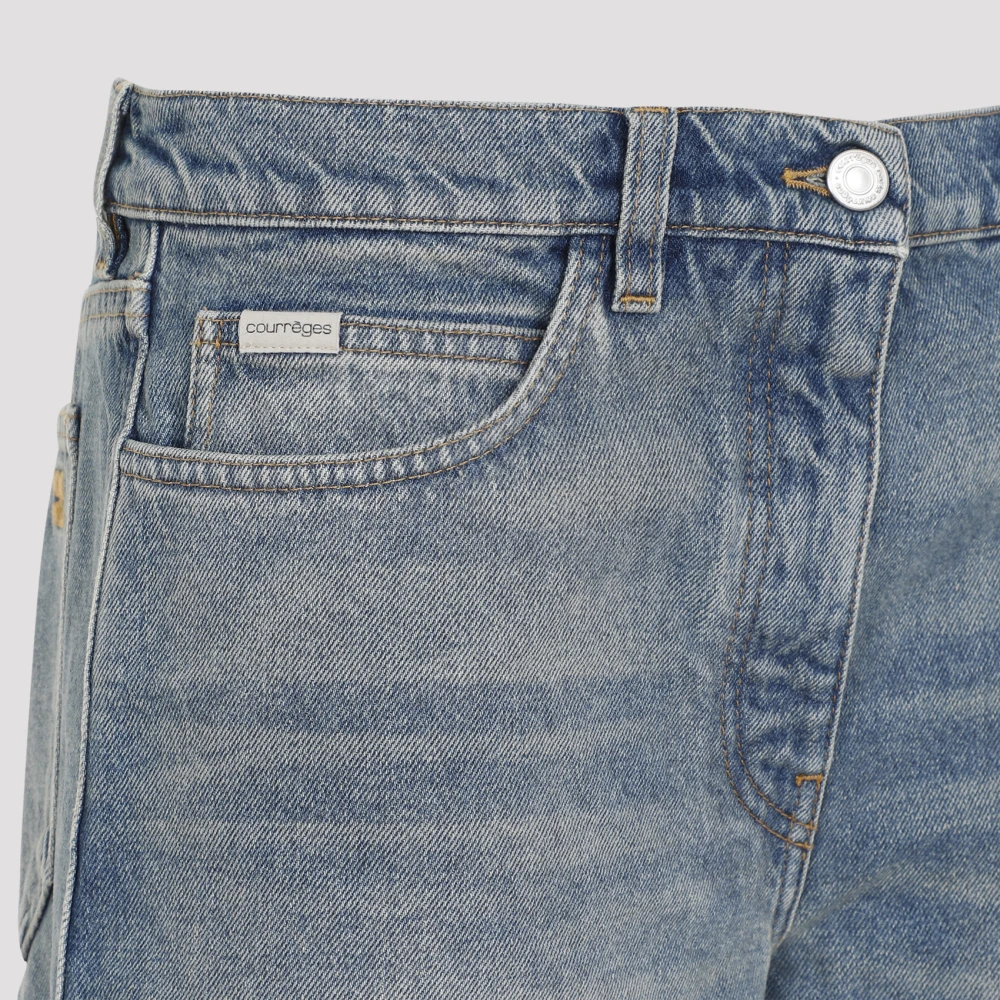 Courrèges Blauwe Jeans voor Vrouwen Aw24 Blue Dames