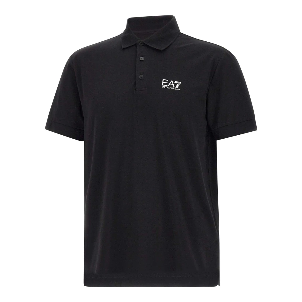 Emporio Armani Ea7 Homme Noir Tops, Taille: Xl Polo Avec Logo